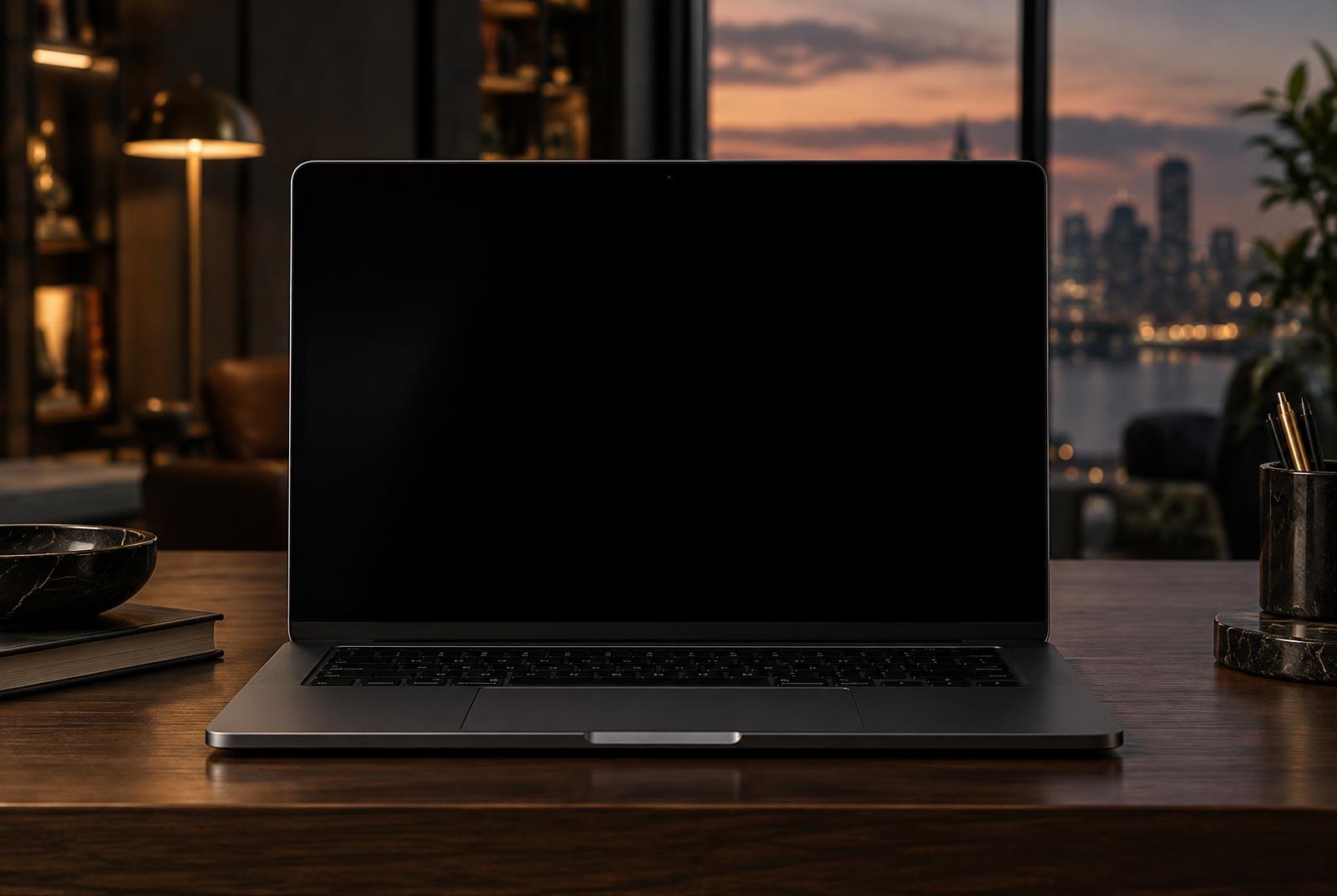 Artify wallpapers on a luxury MacBook